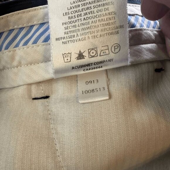 FJ Men's Flat Front Golf Spandex Stretch Performance Shorts Navy Blue Size W32 - Picture 6 of 8